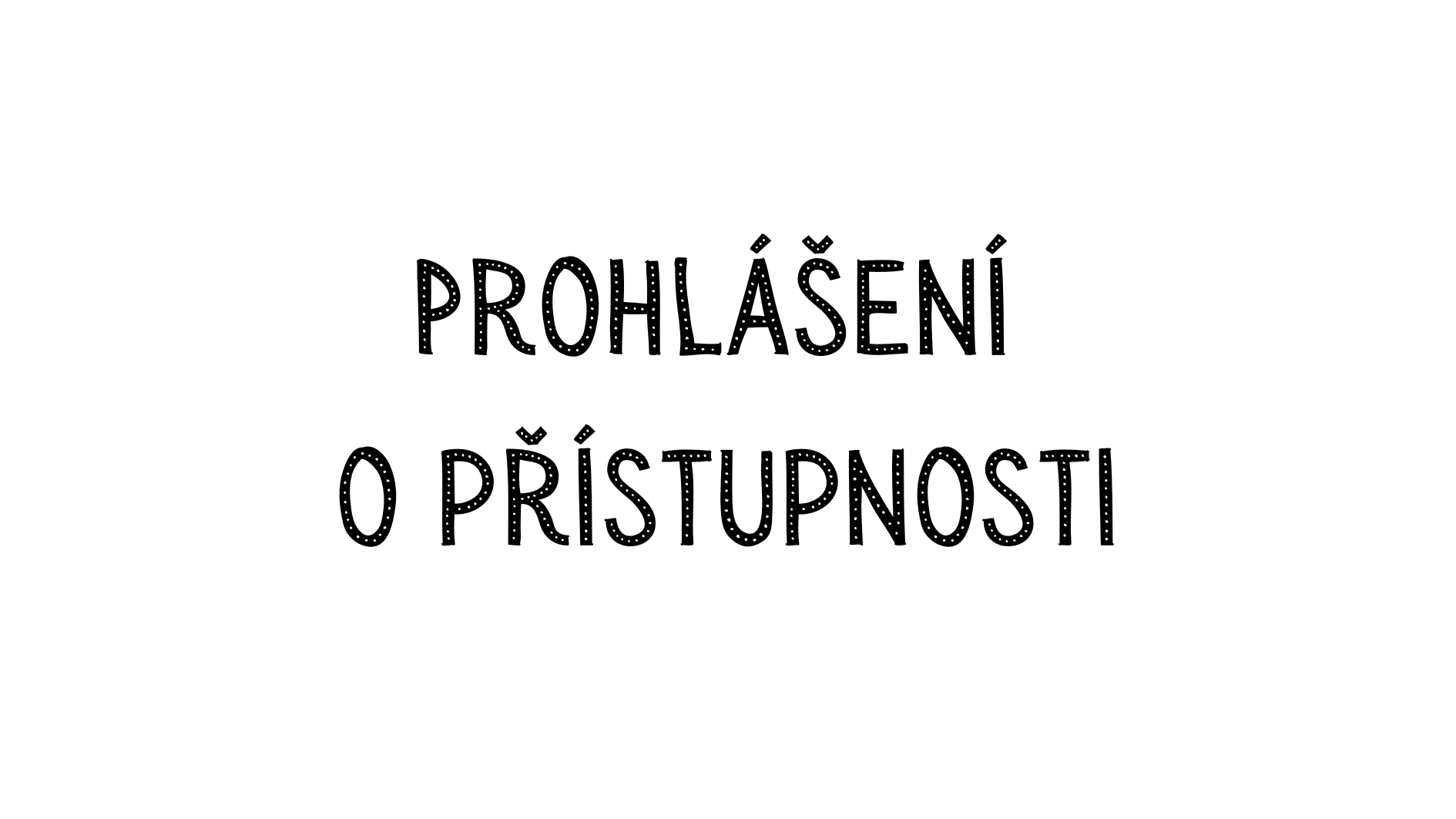 Prohlášení o přístupnosti webu