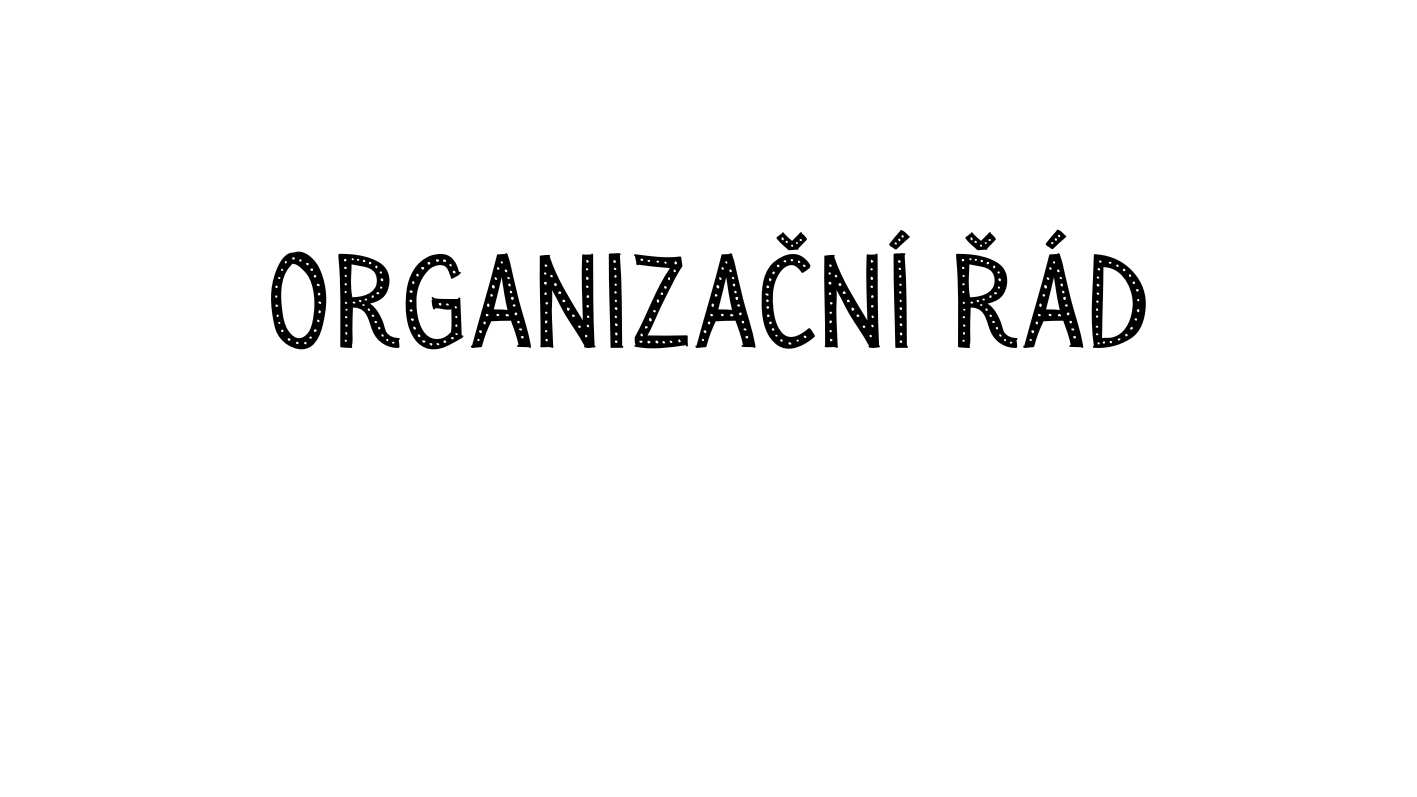 Organizační řád